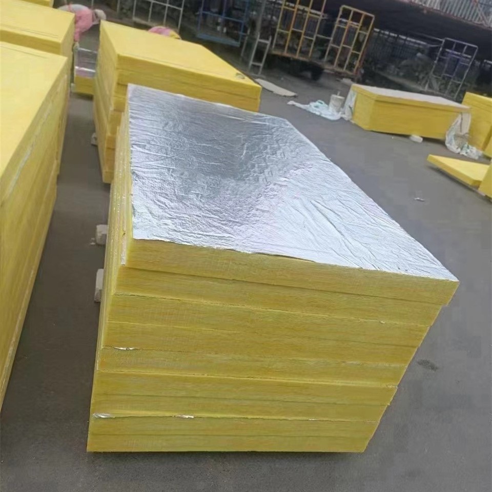 glass wool board with foil facing